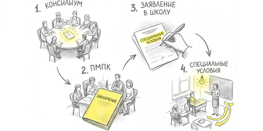 Путь к специальным условиям обучения для ребёнка с ОВЗ
